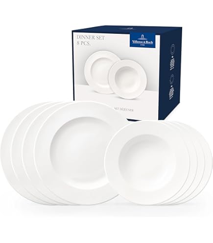 Villeroy Boch プレート（4枚セット） Amazon.com | Villeroy & Boch New Wave Place Setting, Service