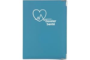 DDIS Porte Ordonnance Bleu pétrole étui Carte Vitale mutuelle examens médicaux Dossier santé