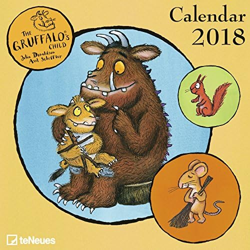 2018 Gruffalo's Child Mini Grid Calendar - teNeues Childrens Calendar - 17.5 x 17.5 cm