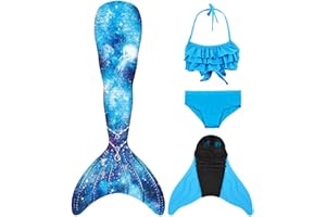 shepretty Ragazze Sirena Coda Costume da Bagno Squalo Cosplay Costume