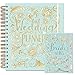 Produktbild Hochzeitsplaner-Set – Großer Hochzeitsplaner und passendes Notizbuch für die Braut, zartes Hellblau, perfektes Geschenk zur Verlobung