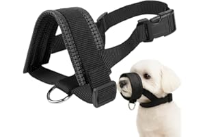 COYUN Museruola per Cane,Museruola Antiabbaio per Cani,Museruola Addestramento Traspirante e Sicura,Impedisce di Masticare, Rosicchiare, Abbaiare e Mordere-S