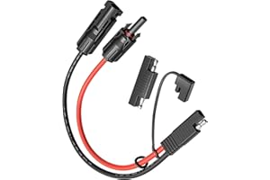 Dongge Solar Panel to SAE Adapter 10AWG Cable Conector Charger Kit