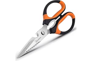 Vitalismo Ciseaux Cuisine Professionnel Multiusage - Ciseaux de Cuisine Détachable 22CM en Acier Inoxydable avec Décapsuleur Poignée Antidérapante pour Viande Volaille Poisson Poulet Noix Légume