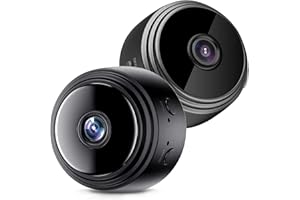 SONGYUKA Compact Magnetic Wireless Security Camera: 1080P HD, Indoor/Outdoor Use, Audio, 350mAh Battery, Night Vision, Great for Families and Multi-Camera Home Surveillance (2-Pack)