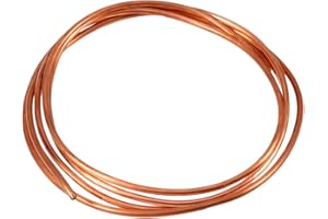 Estink Tubo di Rame Ricotto per Refrigerazione e Idraulica - 2 Metri, Ø Esterno 4mm x Interno 3mm, Alta Flessibilità e Conducibilità Termica, per Impianti HVAC e Elettrici