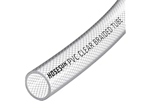 AP AUTOMOTIVE Tubo flessibile in plastica flessibile per aria, acqua, olio, gas, cibo, in PVC trasparente, rinforzato da 16 mm, 2 metri