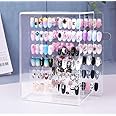 5 Tier Nail Art Organiser 60 Lattice Nail Art Display Board Clear Acrylic Removable Magnet Adsorption Holder Shelves Display Rack Stand for Nail Art