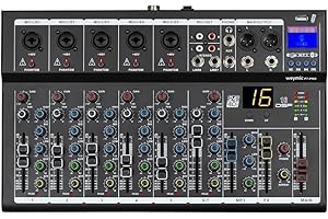 Weymic F7-Pro profesjonalny mikser | 7-kanałowy mikser 2-Bus / Interfejs audio USB do nagrywania muzyki na scenie DJ-skiej aplikacji karaoke