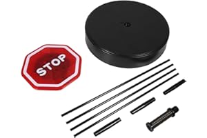 Yosoo Health Gear Flashing LED Stop Sign Parking Sensor, Garage Parking Assistant System with Adjustable Stand Auto Parking Detector Bumper Sensor for Garage Port