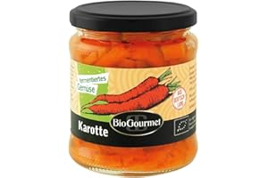 ‎BIOGOURMET BioGourmet Milchsauer fermentierte Karotte – Aus deutscher Bio-Landwirtschaft | Knackig-frisch & natürlich fermentiert nach Bioland-Standard | 330 g