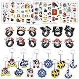 【Party Dekoration & Geschenk für Kinder】Piraten Mitgebsel Set Kinder Jungen sind die perfekte Wahl für mitgebsel kindergeburtstag und Festivals wie Halloween, Weihnachten. Es kann auch in Halloween-Kostümdekorationen, Strümpfen, Geschenkbeutelfüllern, Partyspielen für Kinder verwendet werden.