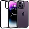 Caseology Skyfall Clear Case Compatible with iPhone 14 Pro Max Case 5G (2022) - Matte Black