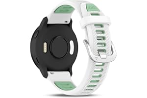 Wizvv 18mm 20mm 22mm Armband Silikon Kompatibel mit Garmin Venu 2S/Vivoactive 4S/Venu 3S/Forerunner 265S, Garmin Venu/Venu Sq/Forerunner 55/Vivoactive 5, Garmin Venu 2/3