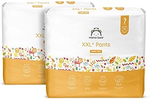 Marca Amazon - Mama Bear Pañales largos tamaño 7 (16 kg), 32 Unidad, Paquete de 2, Bianco