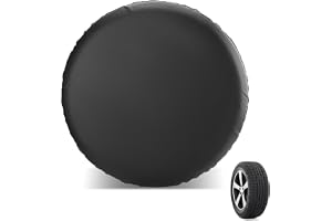 Avutrel Reservhjulsskydd, universell passform däckskydd 40 cm, PVC mjukt läder vattentäta och dammtäta däckförvaringsväskor f