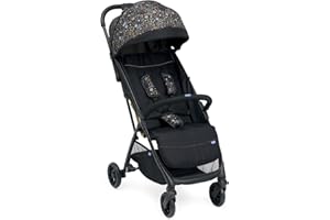 Chicco, Glee, Passeggino 0+ Mesi-22 Kg, con Chiusura Automatica e Compatta, Capotte Estensibile con Trattamenti UV50+ Antipioggia, Schienale Reclinabile e Regolabile, Poggiagambe