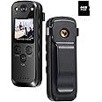 SRIKEKL A31 1080P Body Camera with Audio and Fill lights, WIFI Police Body Worn Cameras with 1.3 inch LCD, Portable Video Recorder for Law Enforcement Indoor/Outdoor Use(With 64GB Card)