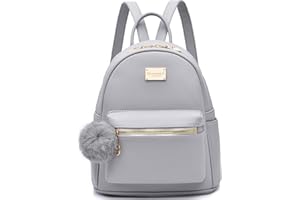 I IHAYNER IHAYNER Women Fashion Backpack Purse Leather Flap Rucksack Convertible Mini Backpack School Bag with Tassel Casual Daypack for Girls