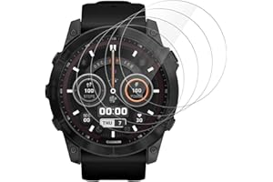 Beukei Panzer Schutz Glas für Garmin Fenix 7s, 4 Stück Displayschutzfolie[9H Härte][Fingerabdruck kompatibel] [3D Vollständige Abdeckung] Schutzfolie