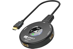 Switch Splitter HDMI 1 in 3 Out, Ozvavzk Sdoppiatore HDMI 1×3 Supporta HD 4K 60 Hz 3D 1080P HDCP DTS/Doby-True, Ripartitore HDMI con cavo USB per TV PC PS5 Xbox Blu-Ray DVD Fire.