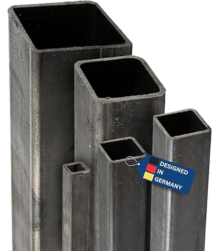 Verzinktes Rechteckrohr Stahl 50x20x3mm - 1000mm Länge Hohlprofil Vierkantrohr