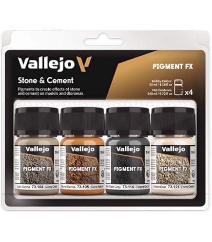 Vallejo Model Air Effets De Bois - Peintures Acryliques Pour Maquettisme - Lot De 8 Couleurs