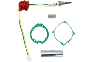 ANRAIE 12V 3KW 5KW 8KW Auto Luft Diesel Heizstecker Service Kit,Keramik Pin Glühkerze Kit für Luft Diesel Standheizung Auto LKW Boot mit Glühkerze, Dichtung,und Glühkerzenschlüssel (5KW)