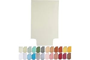 P'tit Basile Housse de Couette 100x135 ou 100x140 cm - 100% Coton Bio 57 Fils certifié sans substances nocives - Ecru Beige - Idéal pour lit bébé 60x120 70x140 cm - Rabat pour Border