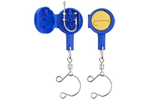 Tiryns 2 Pcs Fishing Knot Tying Tool, Hook Covers with Stainless Steel Trimmer