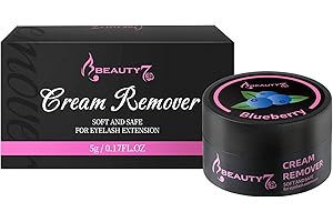Crema Removedor de Pegamento para Extensión de Pestañas Pelo a Pelo Ligero Sabor Arándano 5g Eyelash Glue Remover Beauty7