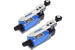 Nuluxi Interrupteur Levier de Rouleau Réglable Réglable Bras De Levier Fin De Course Réglable Momentané Interrupteurs de Fin de Course Parfait pour dans les Industries Mécaniques et Autres (2 Pièces)