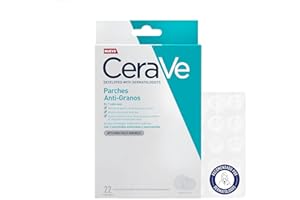 CeraVe Parches Hidrocoloides Anti-Imperfecciones, Transparentes e Invisibles sobre la Piel, No Dejan Marcas, Con Niacinamida y 3 Ceramidas Esenciales, Para Piel con Tendencia Acneica, 22 unidades.