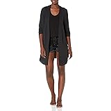 Amazon Essentials Cardigan Aperto sul Davanti in Spugna per Tempo Libero Leggero con vestibilità Classica Donna