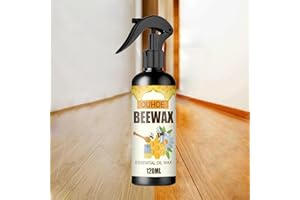 CHENRI Spray à la cire d'abeille micro-molécularisée naturelle, cire meuble en bois, Cire à polir, Cire D'Abeille Pour Bois Nettoyant et Polissage, Cire polyvalente pour rénovation meubles et sols (1pc)