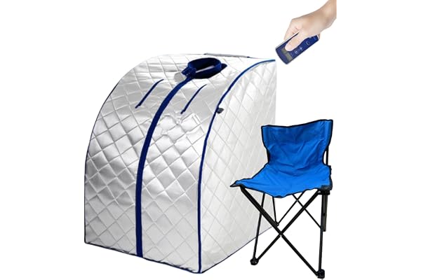 Sauna Infrarouge IRR Extra-Large – Chauffe Rapide 55°C, Rayonnement Profond & Détox Intense | Sauna Portable Léger avec 5 Niveaux de Température