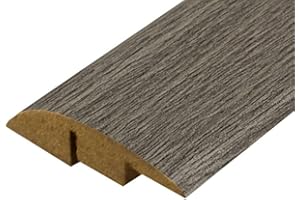 Universal Moudlings Laminate & Wood Flooring Ramp Reducer MDF Threshold Strip Edge Profile Door Strip Trim (Oak Grey)