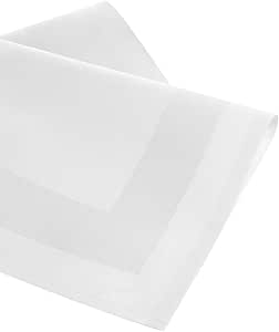 smiry Tafelkleed, afwasbaar, rechthoekig, 140 x 300 cm, damast, tafelkleed, krasbestendig, polyester, onderhoudsvriendelijk, voor keuken, feest, wit