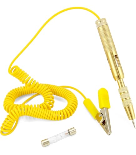 YOJOCK Tester Per Circuiti Auto 0.8-100V DC – Sonda Di Tensione Professionale Con Display LED, Torcia E Rilevamento Automatico Per Auto E Camion - copertina