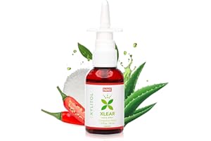 Xlear Max Nasenspray mit Capsicum und Aloe – Natürliches Salzlösungs-Nasenspray mit Xylitol, feuchtigkeitsspendende Nasenpflege für Kinder und Erwachsene, 45 ml (Pack of 1)