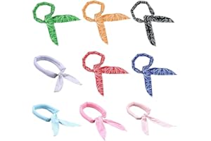 TAIPPAN Kühlendes Halstuch, 9 Stück Schal Halswickel Stirnband, Sommer Wrap getränkte Krawatte um den Hals EIS Cooler Schal, wiederverwendbares Haarband, hält Sie kühl, für Indoor, Outdoor, Sport