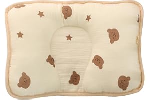 Lerpwige Pillow Support Pillow for Children from 0 to 12 Months Promoting Sleep Development with Soft Cotton Fabric