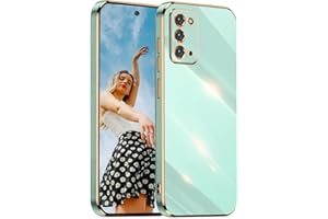 Kaywzo Funda para OPPO Find X3 Lite,Carcasa Ultradelgado Galvanoplastia Silicona Shockproof Caso,Brillante Espejo TPU Protección Phone Case Cover,Verde