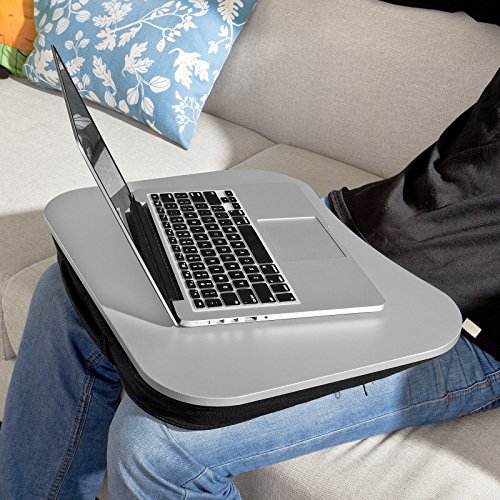 SoBuy   FBT28-SIL Laptop-Scho  tablett  Notebookablage  Betttisch  silber