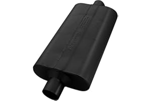 Flowmaster 942550 50 Delta Flow Muffler - 2.50 Center IN / 2.50 Center OUT - Moderate Sound,Black