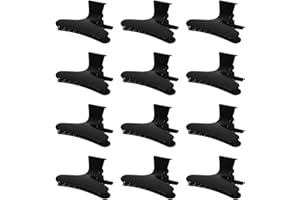 ZPLASK 12 PCS hairdresser clips, butterfly hair clips, Salon Hairdresser butterfly clips, Hair Styling Accessories black hair clips for Women Girls(Black)