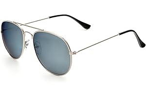 Kiddus Ochiali da Sole Polarizzati per Ragazza e Ragazzo da 10 anni. UV400 Protezione al 100% dai Raggi Ultravioletti. Telaio in Metallo Leggero. Stile Aviatore