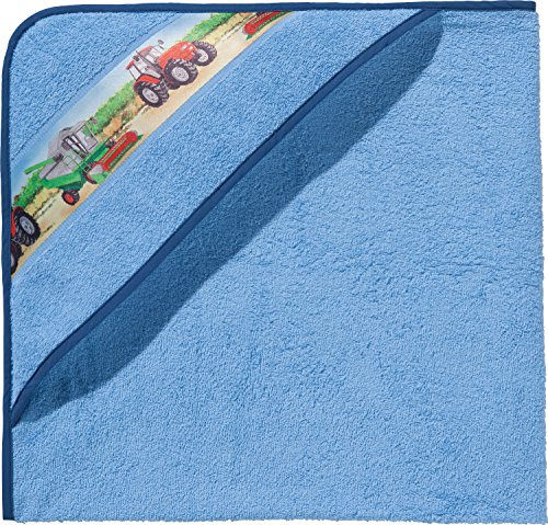 Preisvergleich Produktbild Kinderbutt Kapuzenbadetuch hellblau Größe 100x100 cm