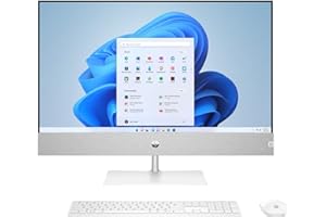 HP Pavilion PC Tout-en-Un | Écran QHD IPS 27" | Intel Core i7-12700T | 16 Go de RAM DDR4 | SSD 1 to | NVIDIA GeForce RTX 3050 Ti | Windows 11 Home | Clavier QWERTZ | Blanc