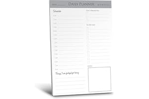 THE CLASSY PLANNER Daily Planner Pad & To Do List Notepad A5 with 50 Undated Tear-off Pages - Note Pad for Work Office- Daily Schedule, To Do List Planner, notes